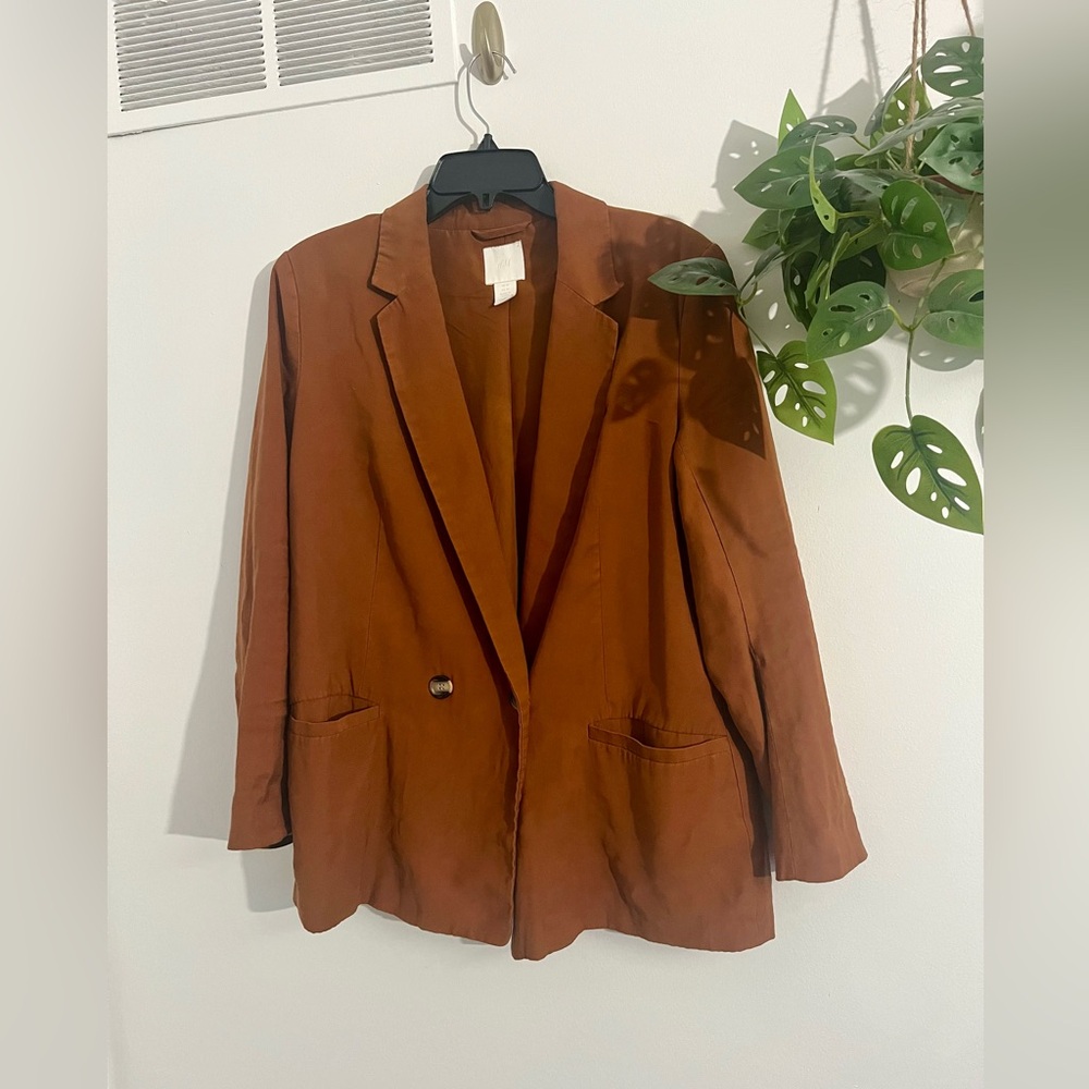 H&M Brown or Burnt Orange Blazer